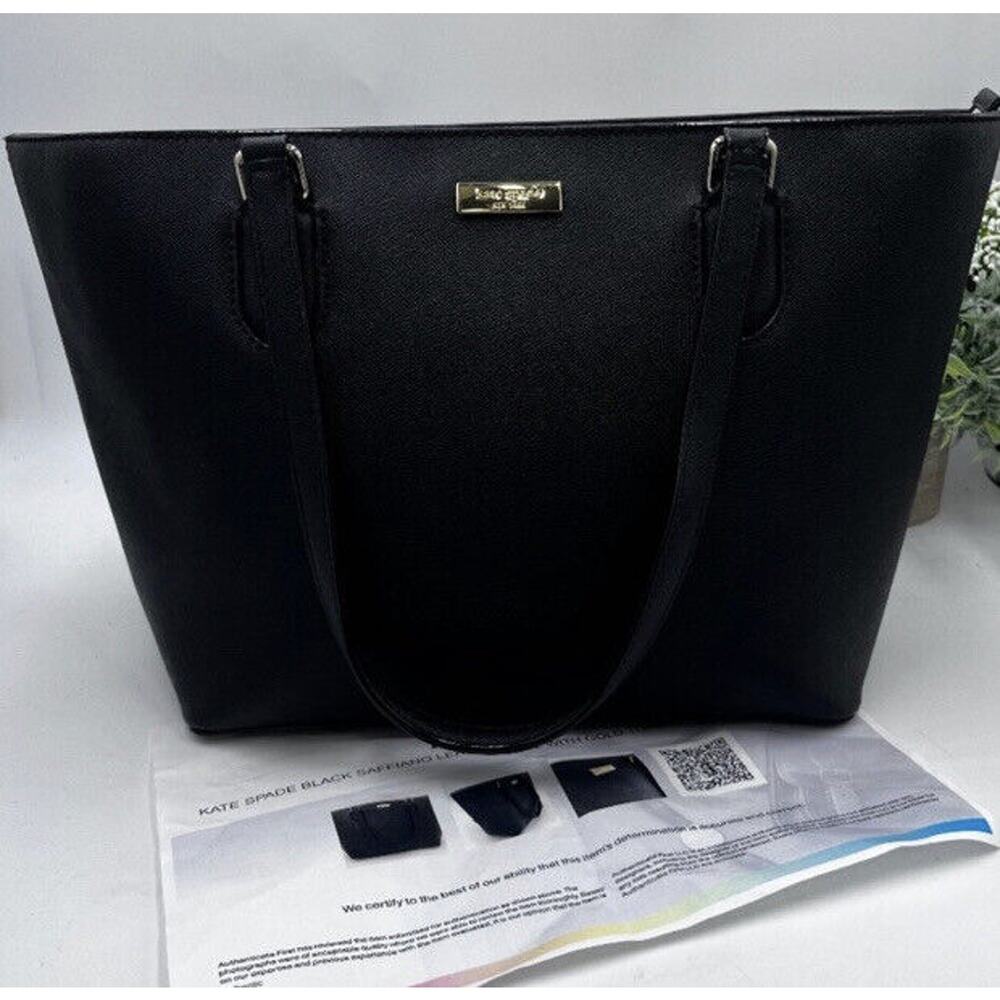 Kate Spade Authenticated Dally Laurel Way Shoulder Bag Leather Black WKRU4094